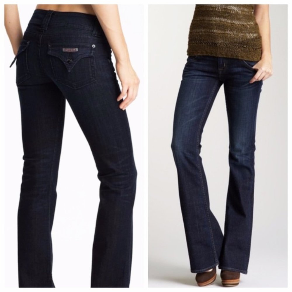 Hudson Signature Mid Rise Bootcut Jeans, Style W170DHK, Dark Blue Colour CFN, 29